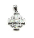 Sterling Silver with Opal Jerusalem Cross Pendant