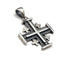 Sterling Silver Classic Oxidized Jerusalem Cross Pendant