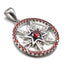Sterling Silver Round Star Of Bethlehem Pendant