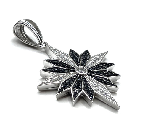 Sterling Silver Elegant Star Of Bethlehem Pendant