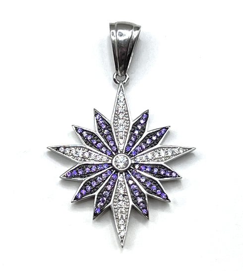 Sterling Silver Elegant Star Of Bethlehem Pendant