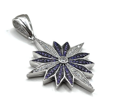 Sterling Silver Elegant Star Of Bethlehem Pendant
