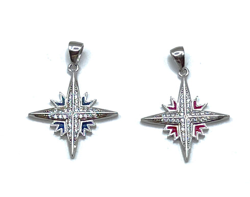 Sterling Silver Modern Star Of Bethlehem Pendant