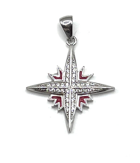 Sterling Silver Modern Star Of Bethlehem Pendant