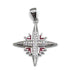 Sterling Silver Modern Star Of Bethlehem Pendant