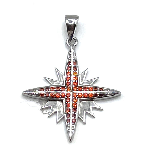 Sterling Silver Star Of Bethlehem Pendant