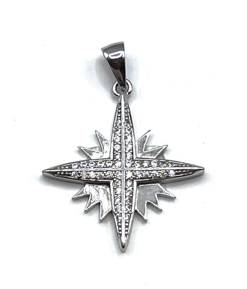 Sterling Silver Star Of Bethlehem Pendant