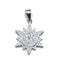 Sterling Pave Star Of Bethlehem Pendant