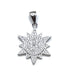 Sterling Pave Star Of Bethlehem Pendant