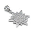 Sterling Pave Star Of Bethlehem Pendant