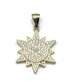 Sterling Pave Star Of Bethlehem Pendant