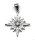 Sterling Pave Star Of Bethlehem Pendant
