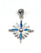Sterling with Opal Star Of Bethlehem Pendant