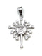 Sterling Silver Elegant Star Of Bethlehem with Jesus Face Pendant