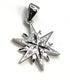 Sterling Shiny Star Of Bethlehem Pendant