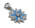Sterling with Enamel Star Of Bethlehem Pendant