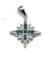 Sterling with Opal Star Of Bethlehem Pendant