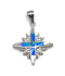 Sterling with Opal Star Of Bethlehem Pendant