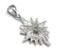 Sterling with Opal Star Of Bethlehem Pendant