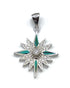 Sterling with Opal Star Of Bethlehem Pendant