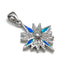 Sterling with Opal Star Of Bethlehem Pendant
