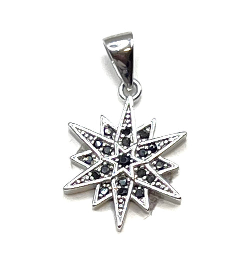 Sterling Silver Elegant Star Of Bethlehem Pendant