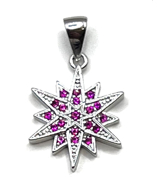 Sterling Silver Elegant Star Of Bethlehem Pendant