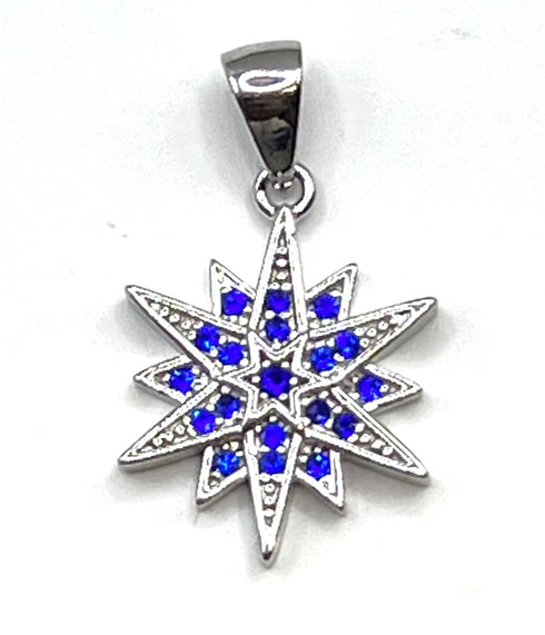 Sterling Silver Elegant Star Of Bethlehem Pendant