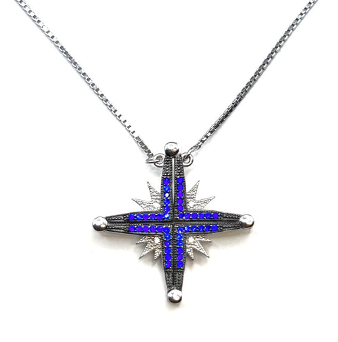 Sterling Star Of Bethlehem Opening Magnetic Necklace
