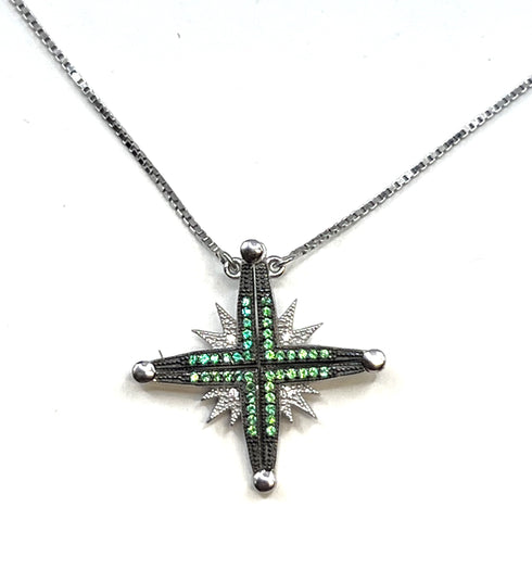 Sterling Star Of Bethlehem Opening Magnetic Necklace