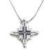 Sterling with Enamel Star Of Bethlehem Opening Magnetic Necklace
