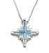 Sterling with Enamel Star Of Bethlehem Opening Magnetic Necklace