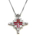 Sterling with Enamel Star Of Bethlehem Opening Magnetic Necklace