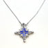 Sterling with Enamel Star Of Bethlehem Opening Magnetic Necklace