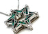 Sterling with Opal Star Of David Opening Magnetic Necklace