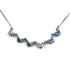 Sterling with Opal Star Of David Opening Magnetic Necklace