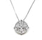 Sterling Round Jerusalem Cross Opening Magnetic Necklace