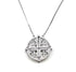 Sterling Round Jerusalem Cross Opening Magnetic Necklace