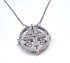 Sterling Round Jerusalem Cross Opening Magnetic Necklace