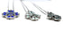 Sterling with Opal Jerusalem Cross Opening Magnetic Necklace