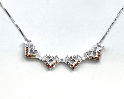Sterling Classic Jerusalem Cross Opening Magnetic Necklace