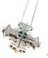 Sterling Classic Jerusalem Cross Opening Magnetic Necklace