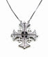 Sterling Classic Jerusalem Cross Opening Magnetic Necklace
