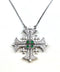 Sterling Classic Jerusalem Cross Opening Magnetic Necklace