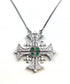 Sterling Classic Jerusalem Cross Opening Magnetic Necklace