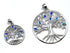 Sterling Silver with Opal Tree of Life Pendant