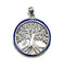 Sterling Silver with Stone of Israel Tree of Life Pendant