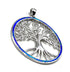 Sterling Silver with Opal Tree of Life Pendant