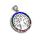 Sterling Silver Colored Tree of Life Pendant