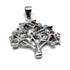 Sterling Silver Colored Tree of Life Pendant